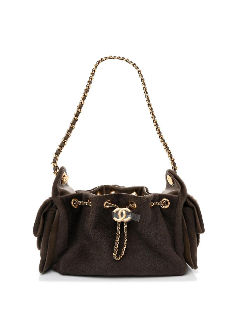 Pony Hair Mini Chanel 25 Handbag Dark #330109C99B